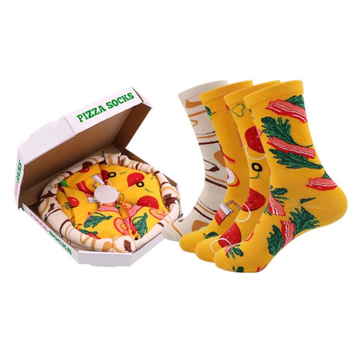 Lustige Fast-Food Socken