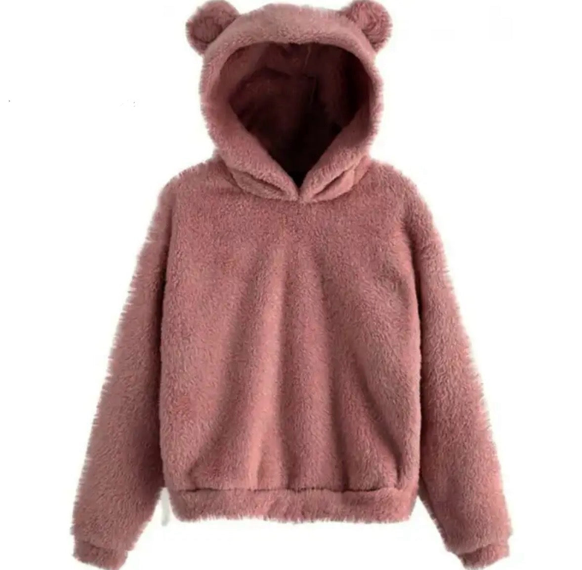 Flauschiger Plüsch Teddy Hoodie