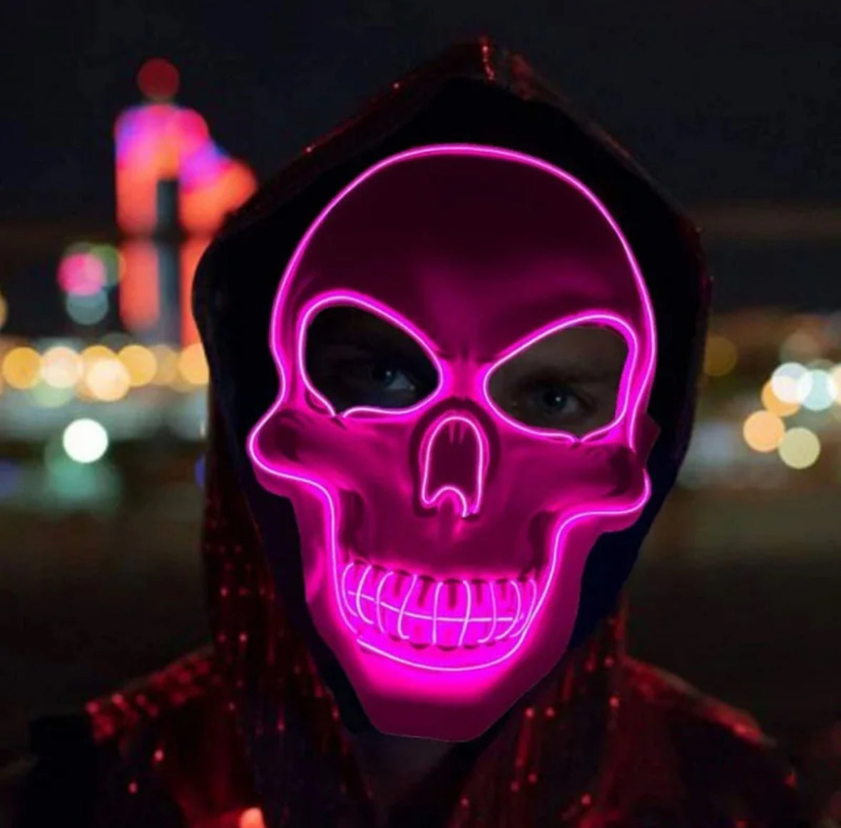 LED Totenkopf Maske