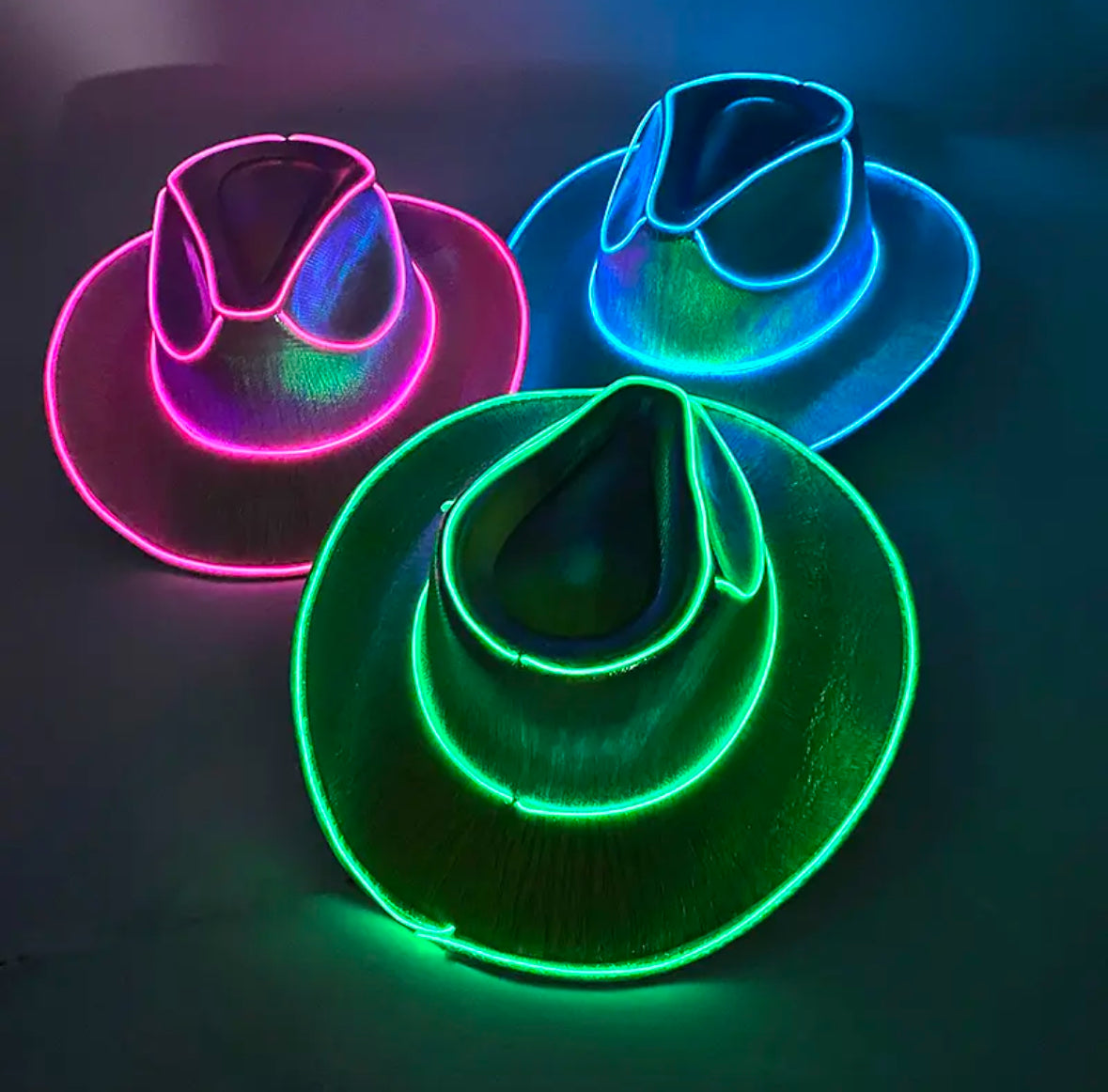 Lustiger LED Cowboy-Hut