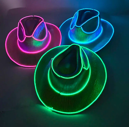 Lustiger LED Cowboy-Hut