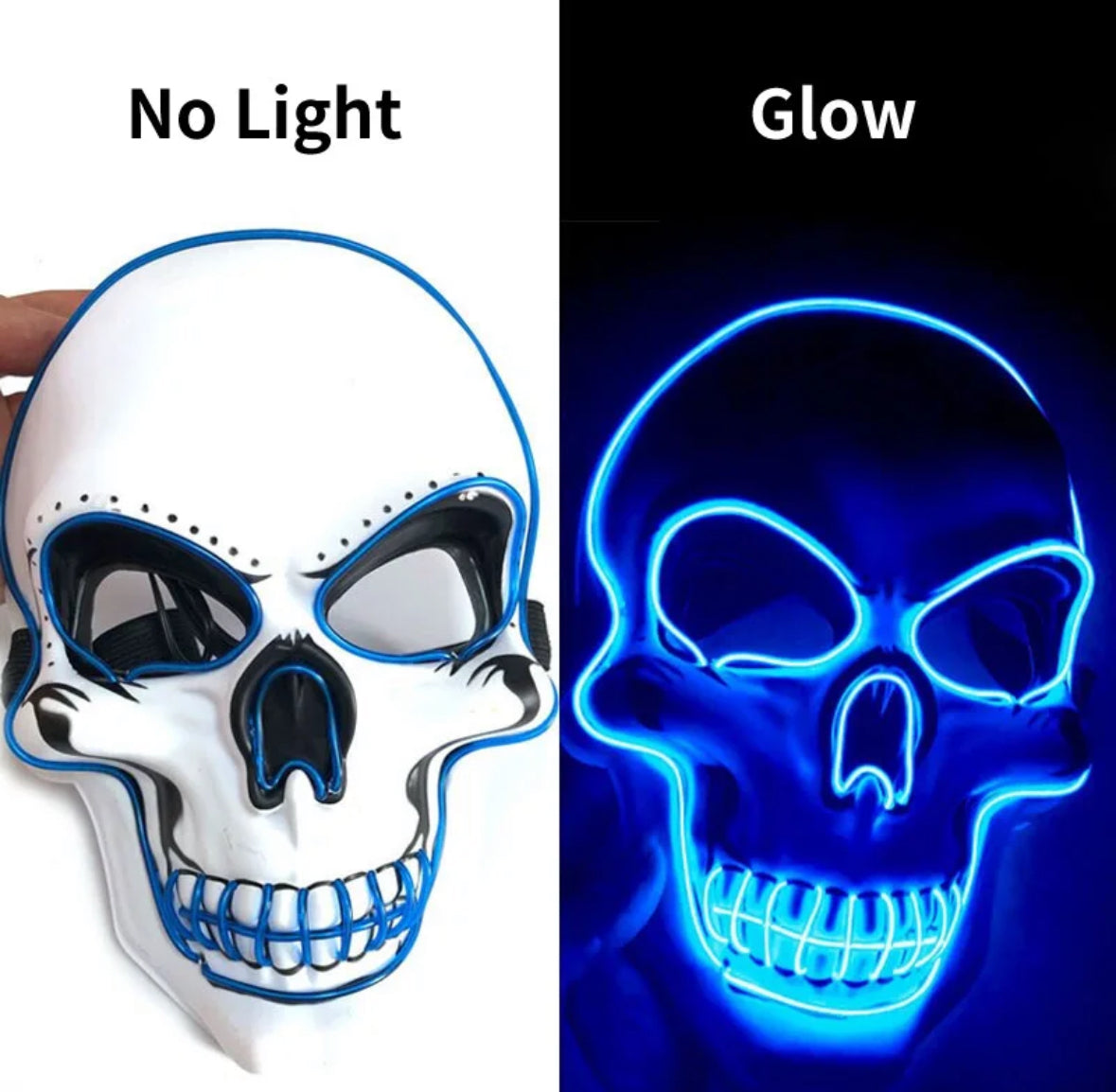 LED Totenkopf Maske