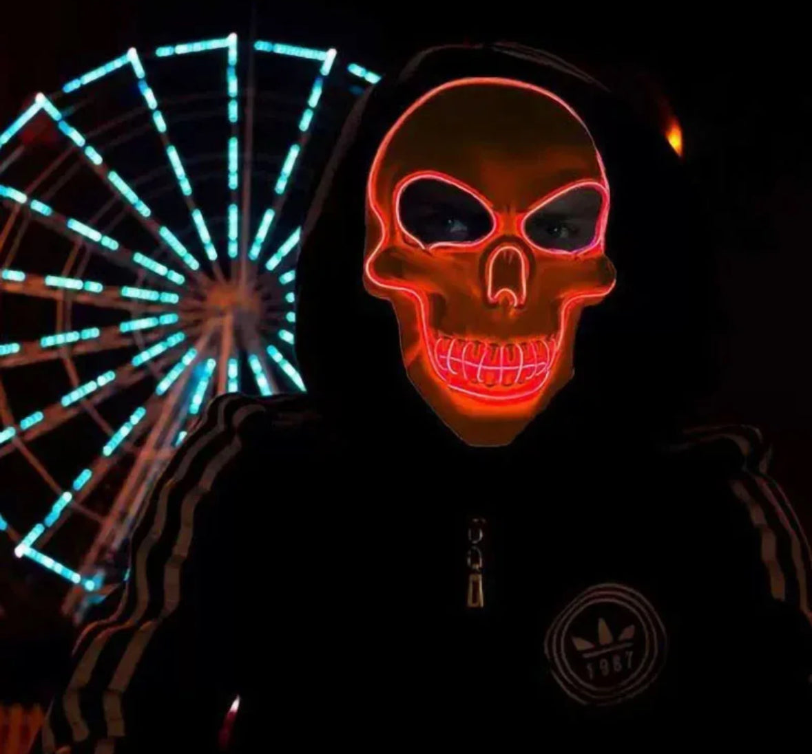 LED Totenkopf Maske