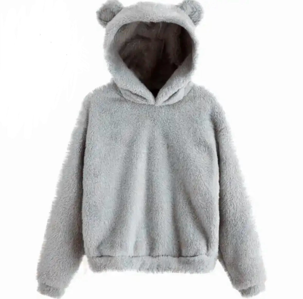 Flauschiger Plüsch Teddy Hoodie