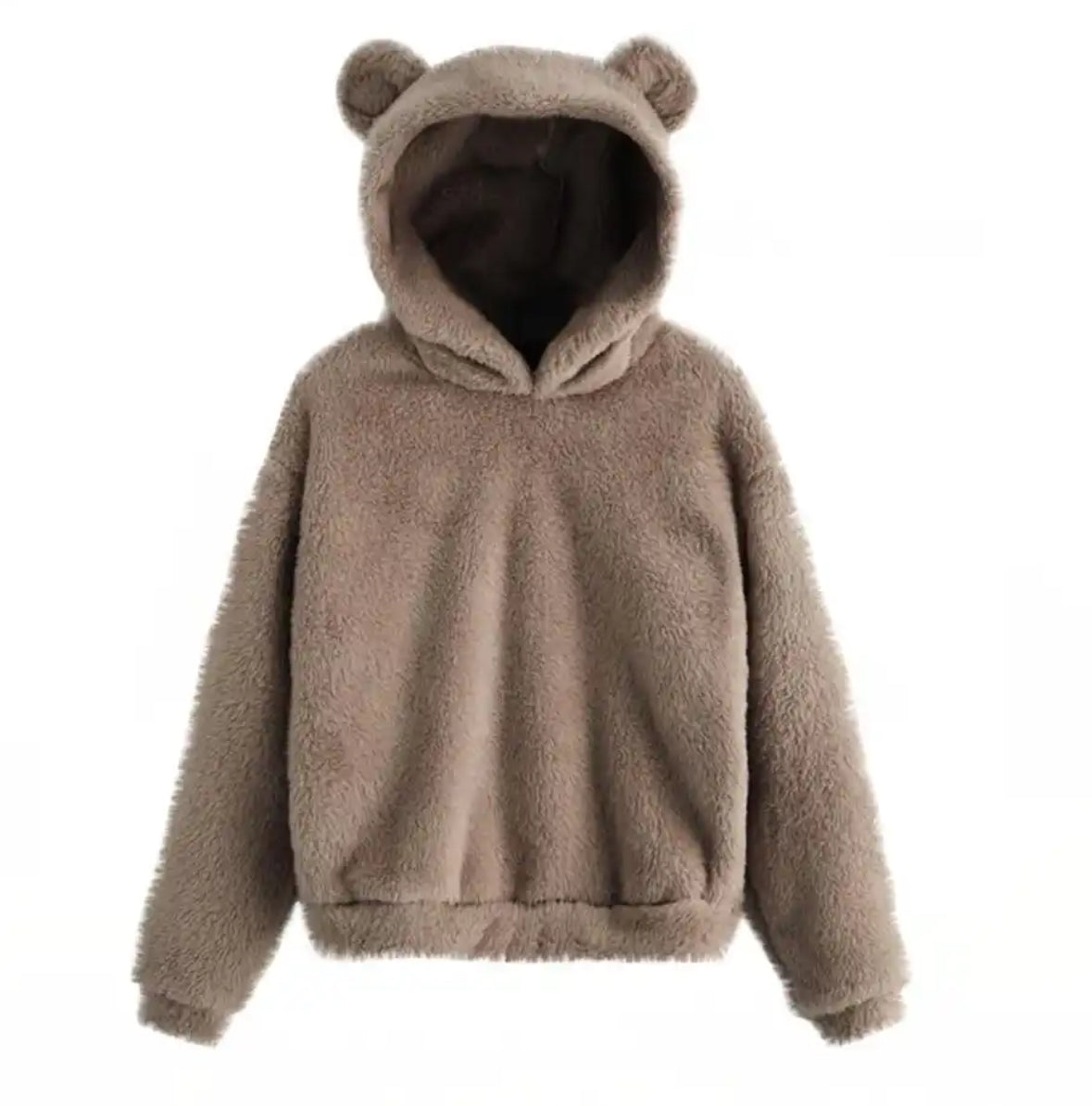 Flauschiger Plüsch Teddy Hoodie