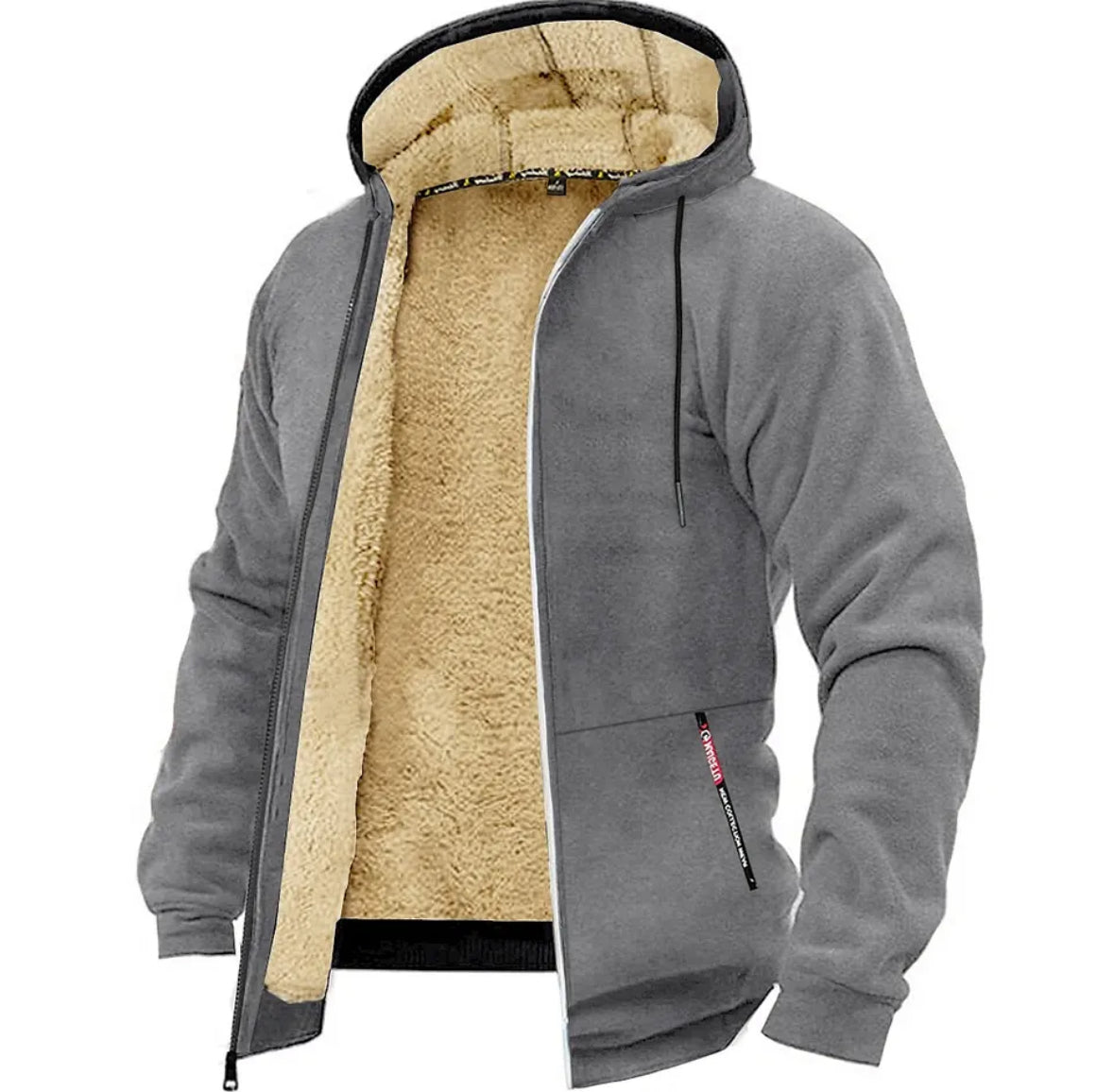 Gefüttertes Thermo Winter Zip-Hoodie