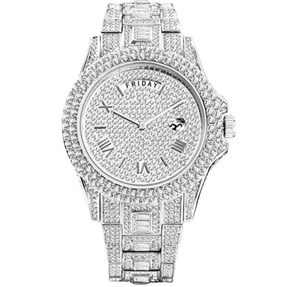 Luxus Iced Out Quarz Uhr